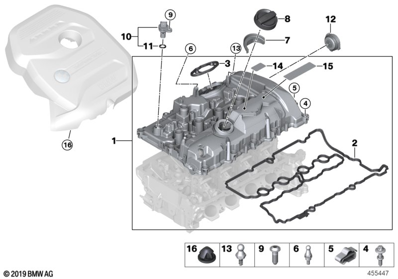 8B93 Cylinder Head Cover/Mounting Parts-11_6375