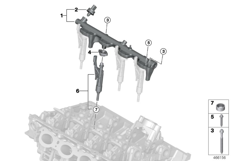 5R13 High-pressure Rail/injector/bracket-13_2112