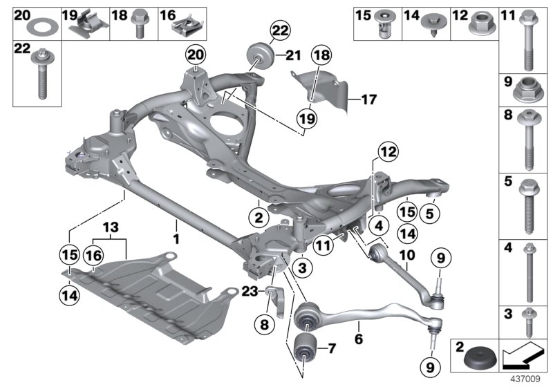 3B13 Frnt Axle Support,wishbone/tension Strut-31_0942