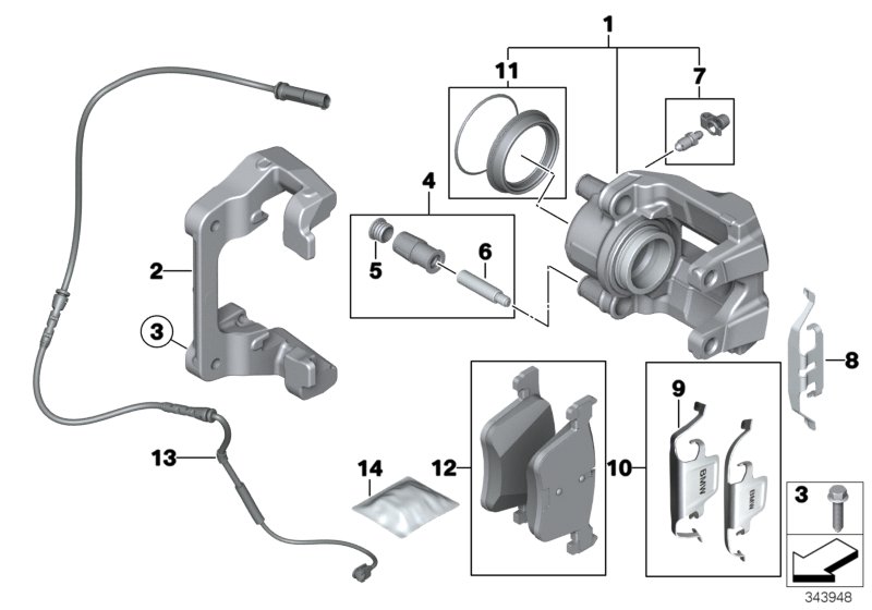 3B13 Front Brake Pad Wear Sensor-34_1968