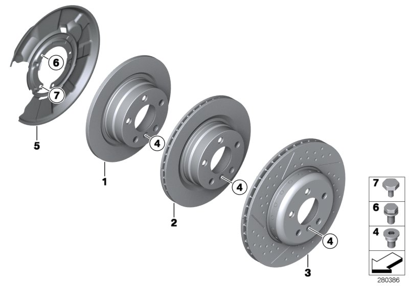 3B13 Rear Wheel Brake / Brake Disc-34_1970