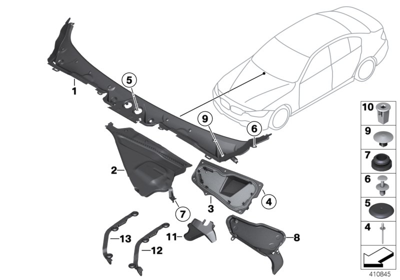8B93 Trim, Windshield Cowl, Outer-51_8661