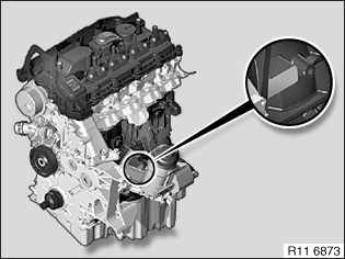 engine number identification location M47 / M47TU / M47T2