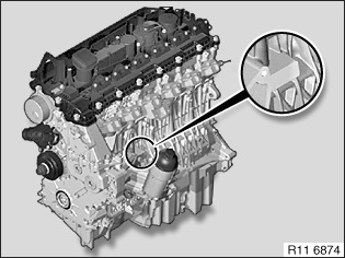 engine number identification location - M57 / M57TU / M57T2