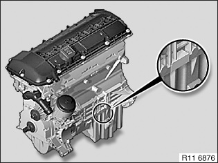 engine number identification location - M54