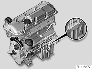 engine number identification location - M56