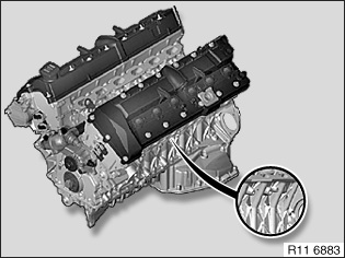 engine number identification location - N73