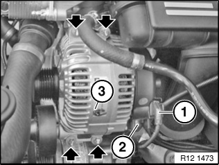 remove the alternator from the engine