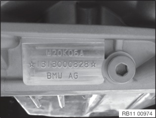 engine number identification location - W20