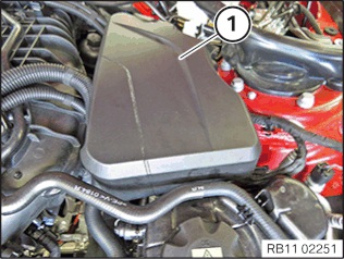 B46 engine oil filter cover