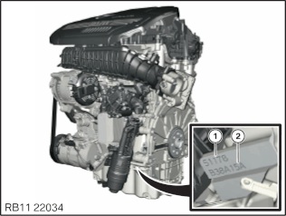 engine number identification location - B38