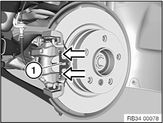 remove the brake pad retaining clip