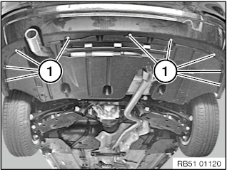 remove lower screws under rear of vehicle