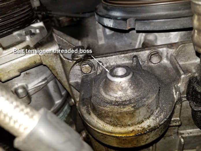 BMW N62 AC Belt Tensioner Retrofit N62 Stretch Belt Delete 8 cyl. eng.