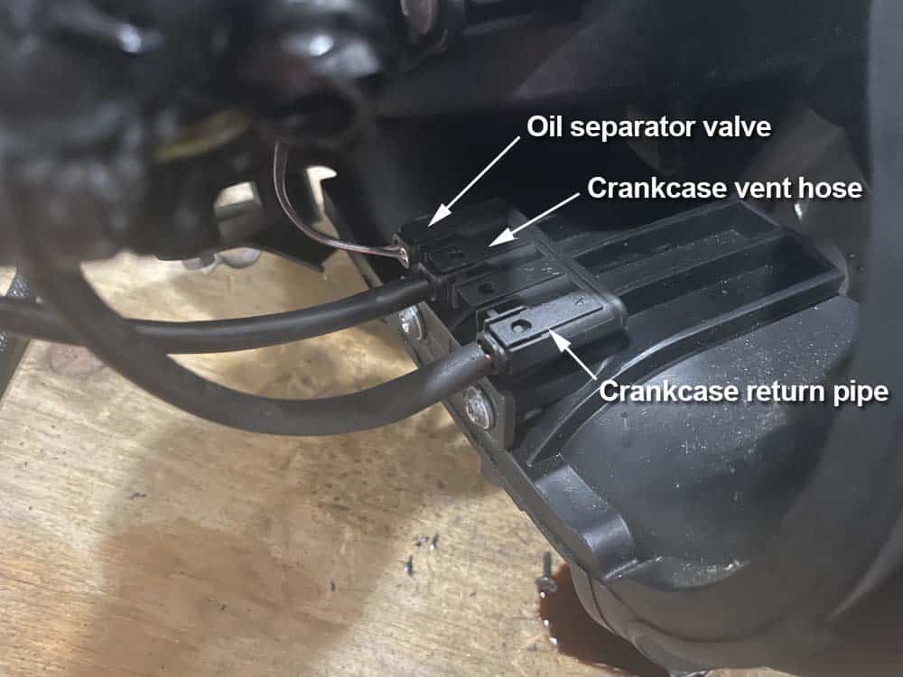 bmw n52 crankcase ventilation repair - Locate the heater plugs
