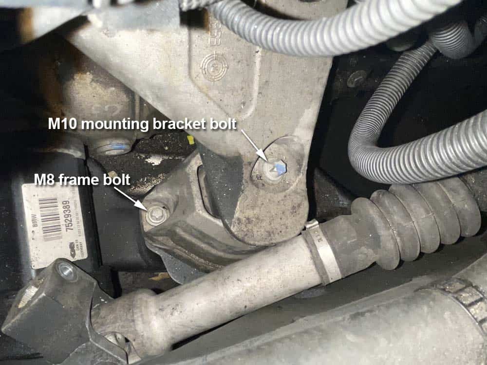 The engine mount bolts