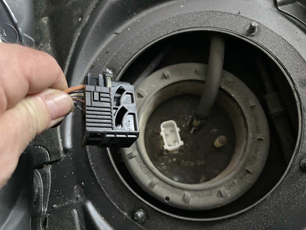 Unplug the fuel pump