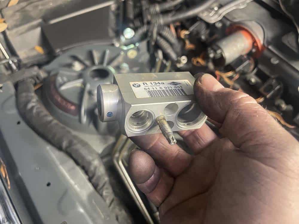 Remove the expansion valve from the vehicle