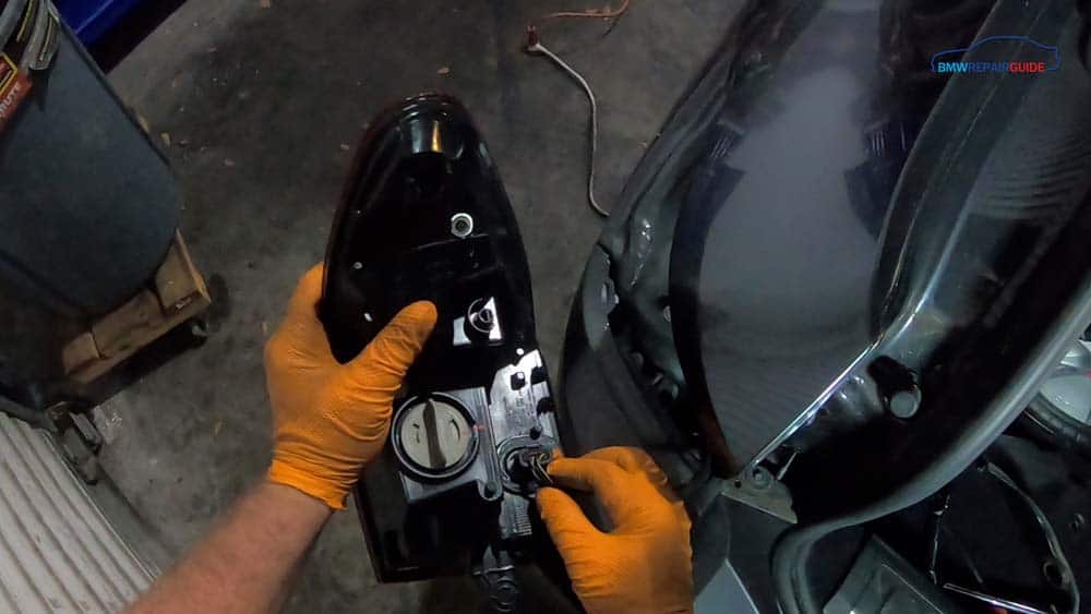 If you are replacing the whole tail light, unplug the electrical connector