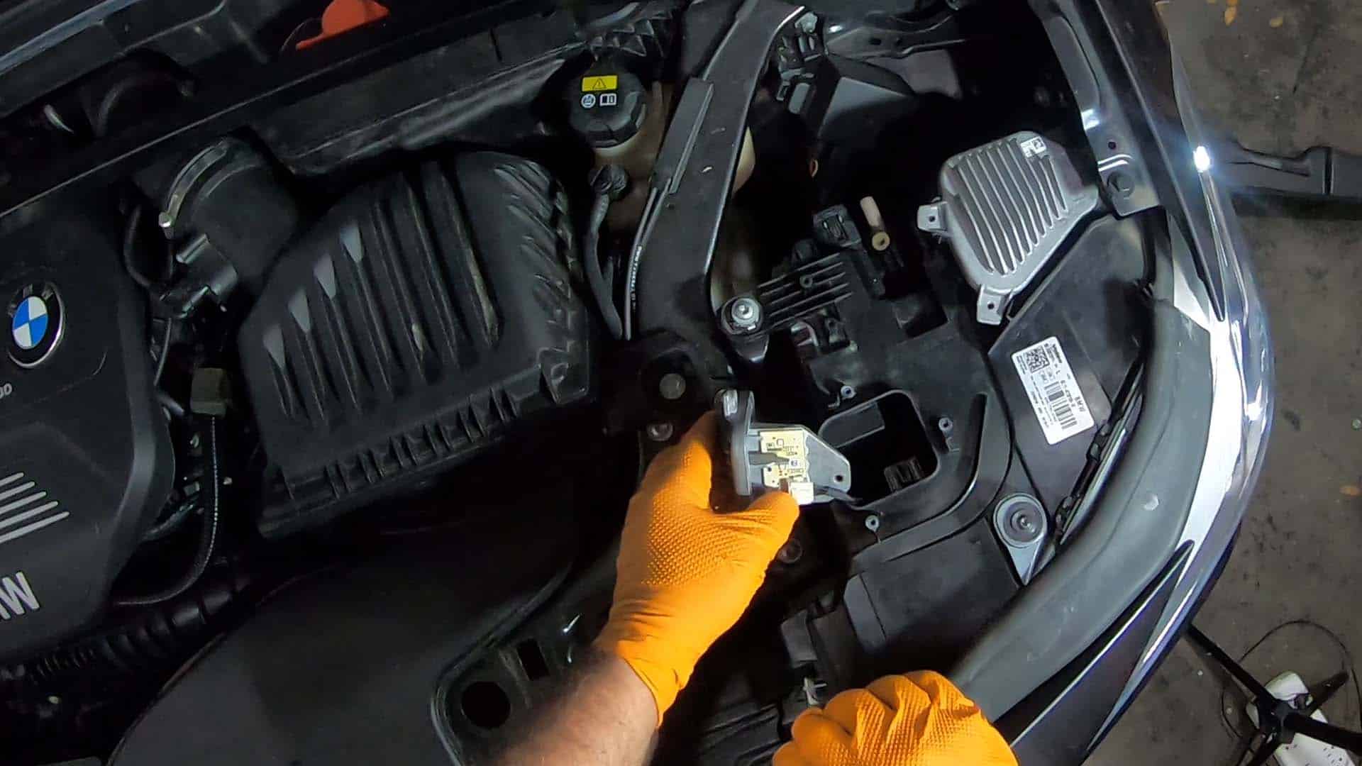 Remove the inner LED module from the headlight assembly